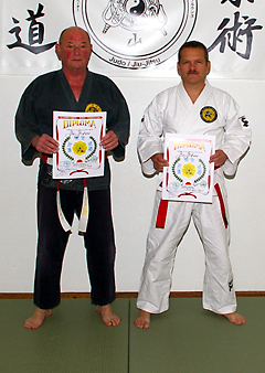 Peter Berg, 8. DAN Jiu-Jitsu, Bernd Herm-Meyer 6. DAN Jiu-Jitsu